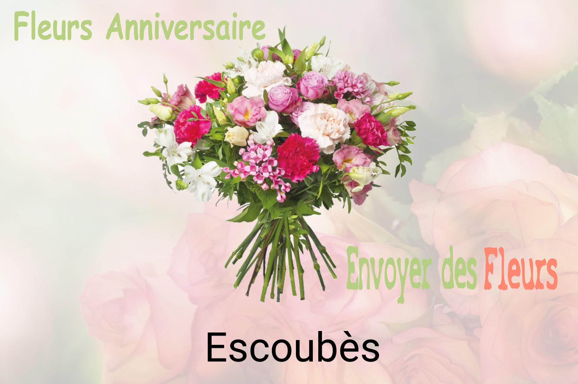 Bouquet de fleurs d’anniversaire livré à Escoubès